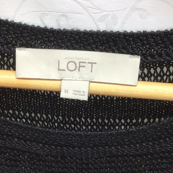 Loft black sleeveless top. Women’s size medium.EUC - Picture 3 of 5
